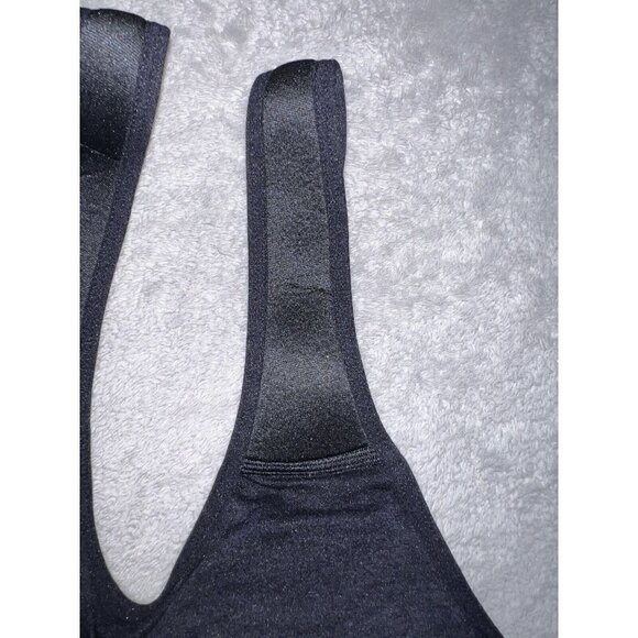 RHONDA SHEAR Black Seamless Trim Ahh Bra Sz L Style 9198 - Picture 3 of 6